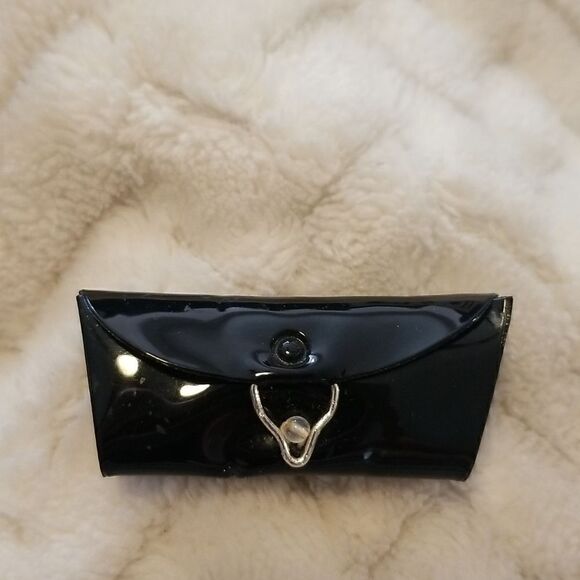 Vintage Barbie BLACK MATTEL CLUTCH PURSE *RARE VARIATION* Pretty - Picture 1 of 7